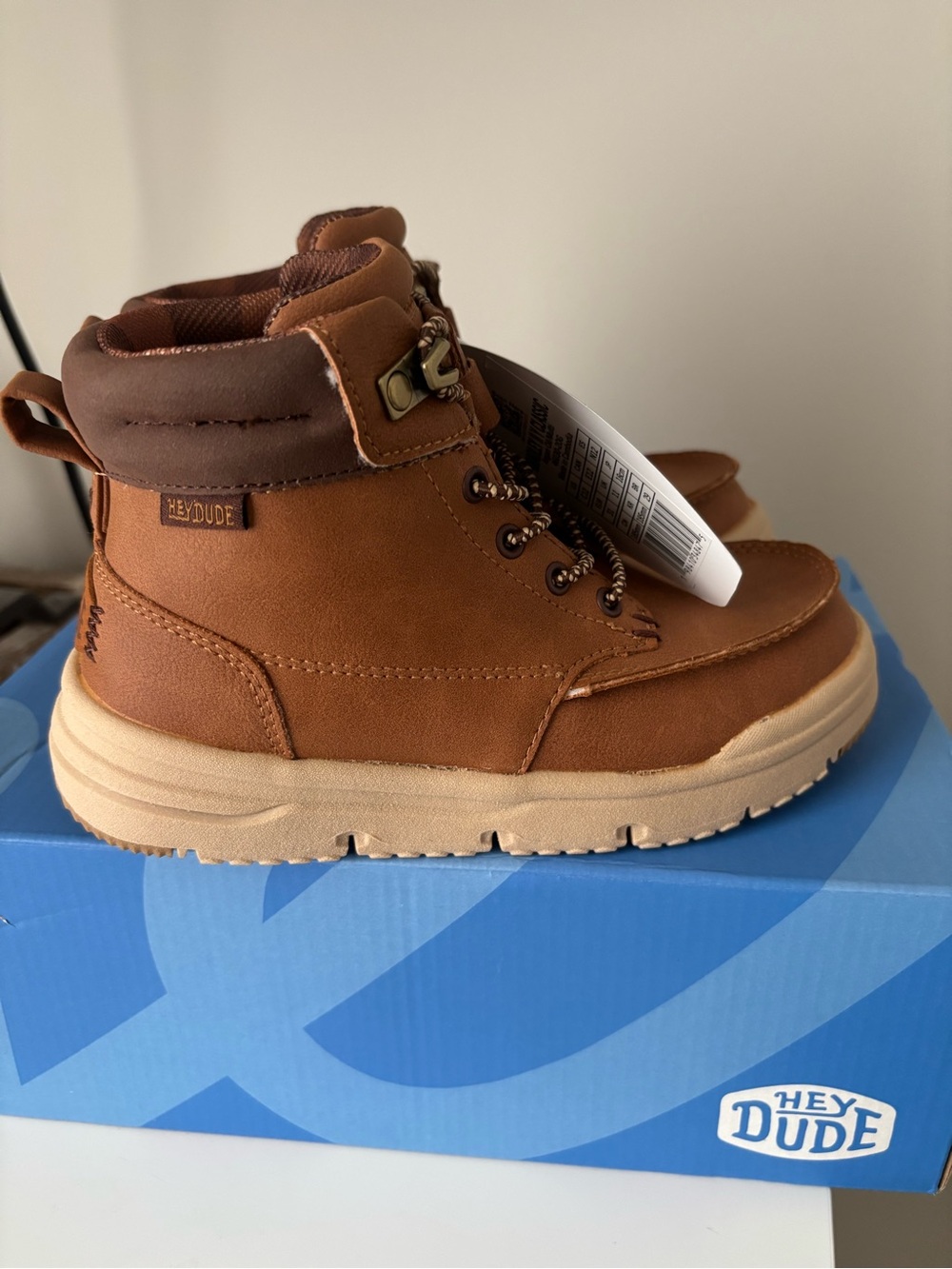 🥾 HEYDUDE Little boy fall boots 12